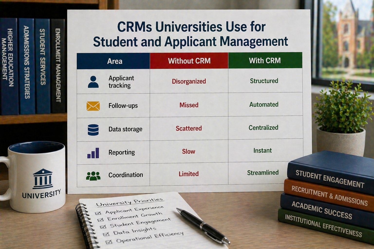 CRMs Universities Use for Student and Applicant Management Comparison Table