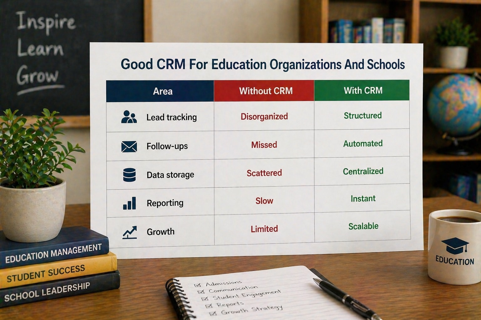 Good CRM For Education Organizations And Schools Comparison Table